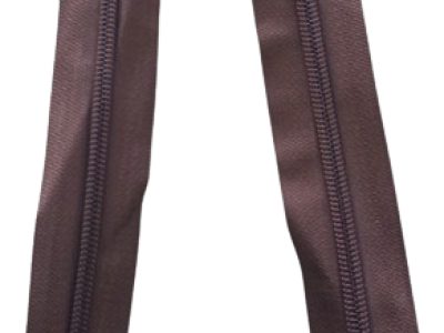 Cierre Nylon  Diente Grueso 75cm Cafe
