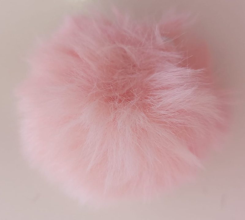 Pompon Peludo Piel 7cm