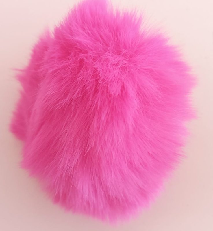 Pompon Peludo Fucsia 7cm