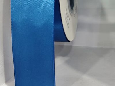 Cinta Satin Generica 4.00cm Color Azul Electrico X Metro — MKS Mercería