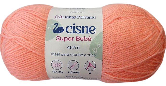 Lana Cisne Super Bebe Salmon 100gr