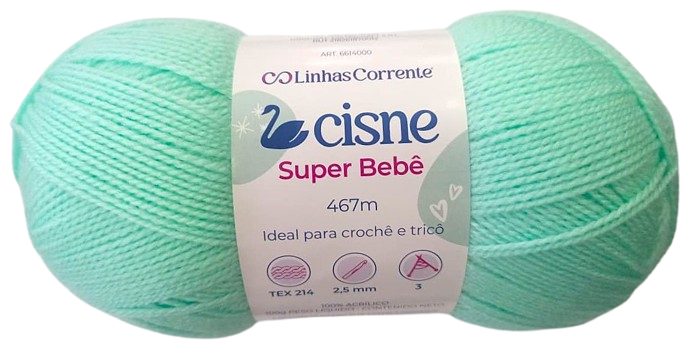 Lana Cisne Super Bebe Verde 100gr