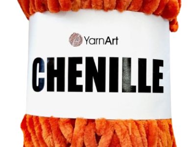 Lana Dulce Chenille Brillante 100g Naranja — MKS Mercería