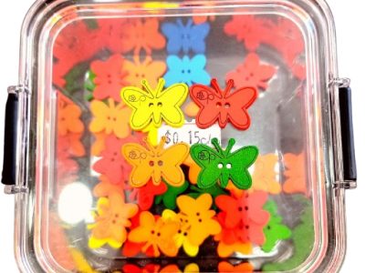 Mariposas Decorativas De Madera Varios Colores — MKS Mercería