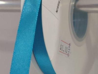 Cinta Satin Generica 1cm Color Turquesa X Metro — MKS Mercería