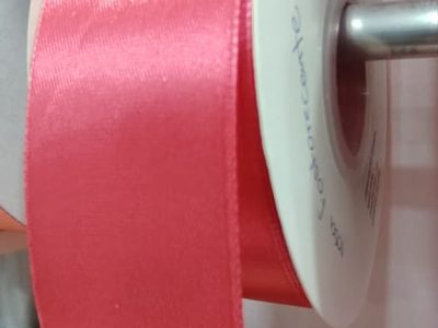 Cinta Satin Generica 4.00cm Color Rosa Fosforecente X Metro — MKS Mercería