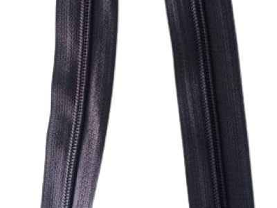 Cierre Nylon  Diente Grueso 75cm Negro — MKS Mercería