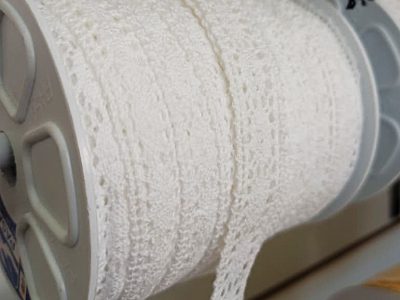 Encaje Pasa 1.9mm AlgodÓn Color Blanco X Metro — MKS Mercería