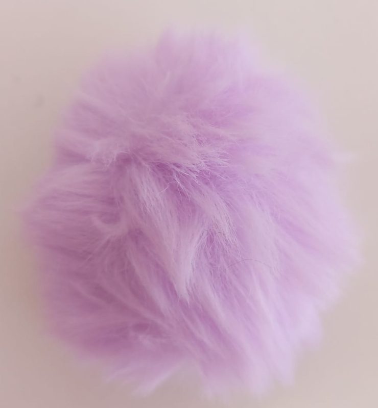 Pompon Peludo Lila 7cm
