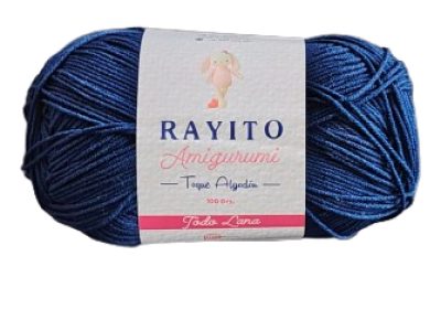 Rayito Amigurumi 100gr  Azul Oscuro — MKS Mercería