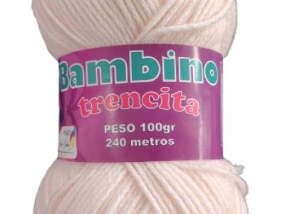 Lana Bambino Trencita 100gr Color Rosado Claro — MKS Mercería