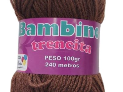 Lana Bambino Trencita 100gr  Cafe — MKS Mercería