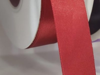 Cinta Satin Generica 2.5cm Color Rojo Vino X Metro — MKS Mercería