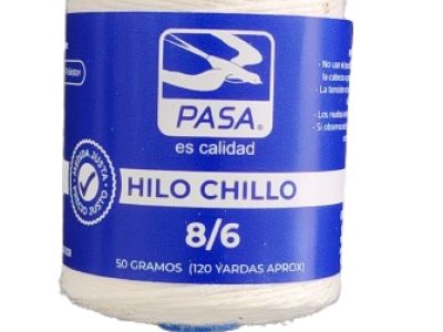 Hilo Chillo 8/6 Pasa Color Blanco — MKS Mercería