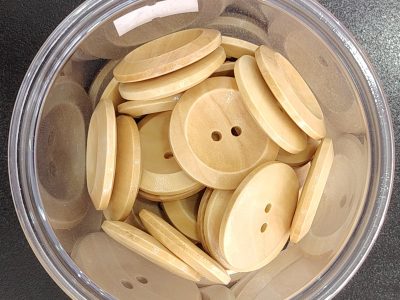 Boton Grande De Madera — MKS Mercería