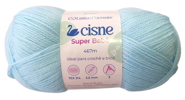 Lana Cisne Super Bebe Celeste 100gr — MKS Mercería