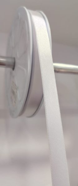 Cinta Raso Pasa 1.2cm Color Blanco X Metro — MKS Mercería