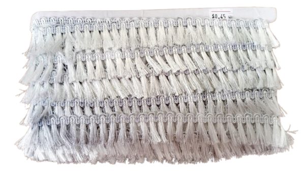 Cinta De Flecos Color Blanco — MKS Mercería