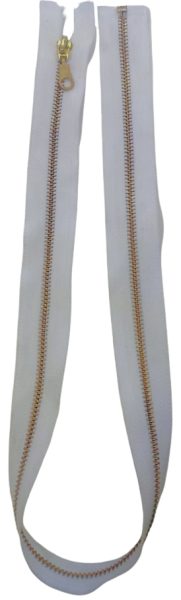 Cierre Metalico Para Chompa 75cm Blanco — MKS Mercería