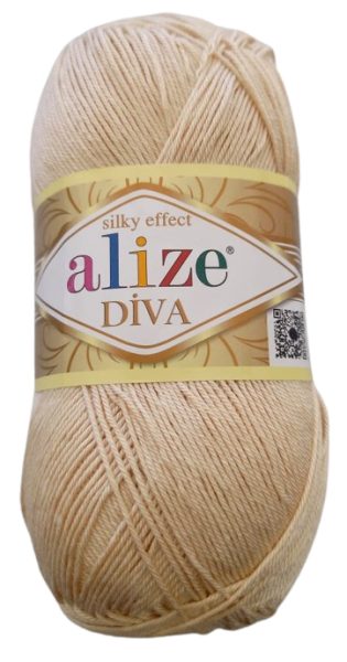 Alize Diva Color Beige 100g — MKS Mercería