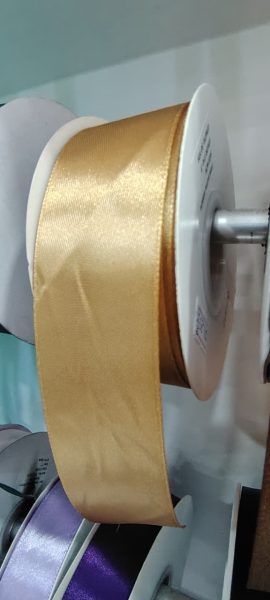 Cinta Satin Generica 4.00cm Color Dorado X Metro — MKS Mercería