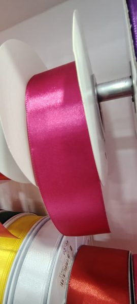 Cinta Satin Generica 4.00cm Color Fucsia X Metro — MKS Mercería