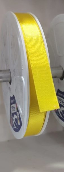Cinta Raso Pasa 1.5cm Color Amarillo X Metro — MKS Mercería