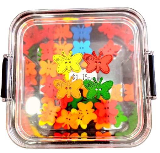 Mariposas Decorativas De Madera Varios Colores — MKS Mercería