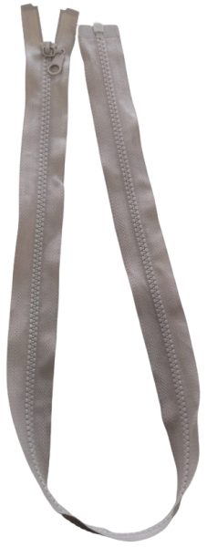 Cierre Nylon  Diente Grueso 75cm Beige — MKS Mercería