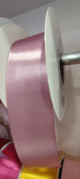 Cinta Satin Generica 4.00cm Color Palo De Rosa X Metro — MKS Mercería