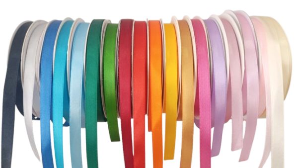 Rollo De Cinta Satin 1cm Varios Colores X 50 Yardas — MKS Mercería