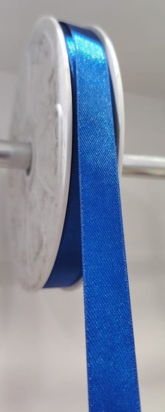 Cinta Raso Pasa 1.2cm Color Azul Rey X Metro — MKS Mercería