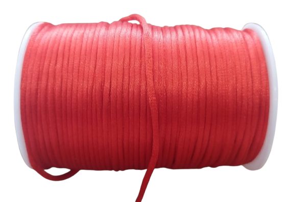 Cordon Cola De Rata 2.5mm Rojo — MKS Mercería