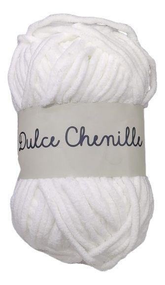 Lana Dulce Chenille 100g Blanco — MKS Mercería