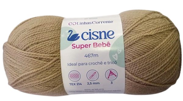 Lana Cisne Super Bebe Cafe 100gr — MKS Mercería
