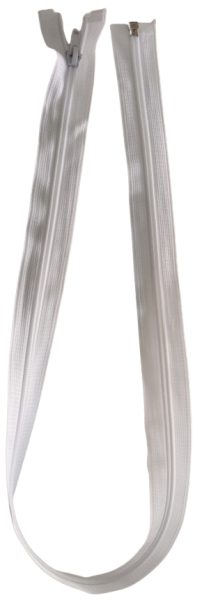 Cierre Nylon  Diente Grueso 75cm Blanco — MKS Mercería
