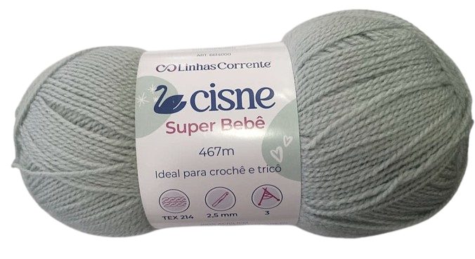 Lana Cisne Super Bebe Gris 100gr