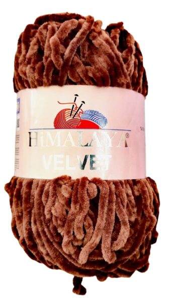 Lana Dulce Chenille Brillante 100g Café — MKS Mercería