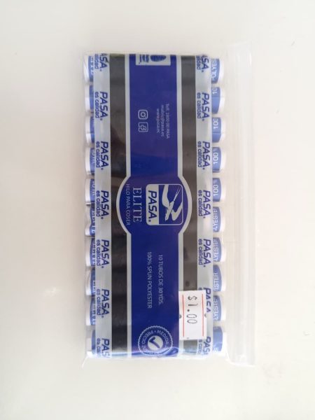 Hilo Pasa Packx10 B/N — MKS Mercería