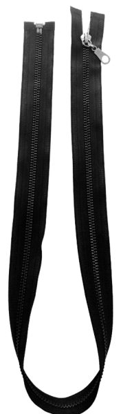 Cierre Metalico Para Chompa 75cm Negro — MKS Mercería