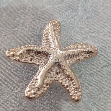 Boton Dorado Decorativo Forma De Estrella — MKS Mercería
