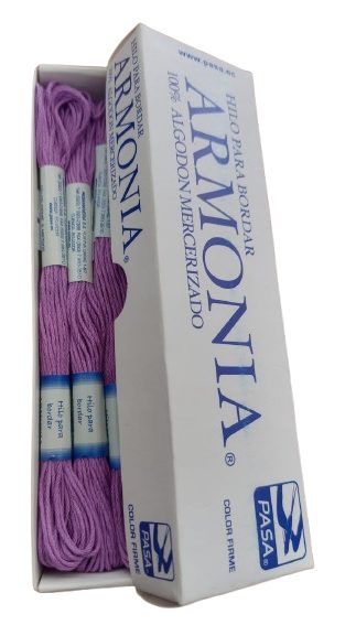 Hilo Pasa Para Bordar Madeja Color Lila — MKS Mercería