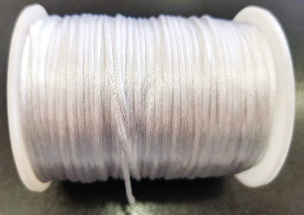 Cordon Cola De Rata 2mm Blanco — MKS Mercería