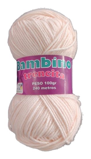 Lana Bambino Trencita 100gr Color Rosado Claro — MKS Mercería