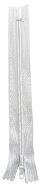 Cierre Nylon Color Blanco 20cm — MKS Mercería