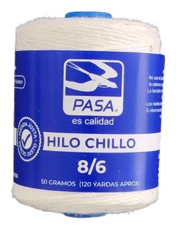 Hilo Chillo 8/6 Pasa Color Blanco — MKS Mercería
