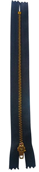 Cierre Bronce Color Negro 20cm — MKS Mercería