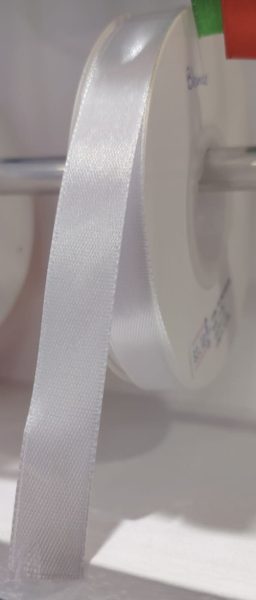 Cinta Satin Generica 1.5cm Color Blanco X Metro — MKS Mercería