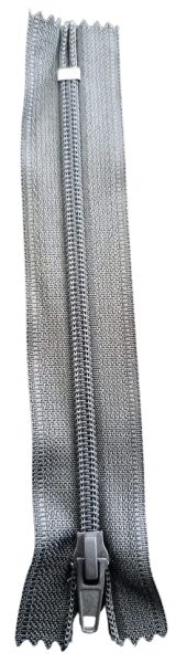 Cierre Nylon Color Gris 15cm — MKS Mercería