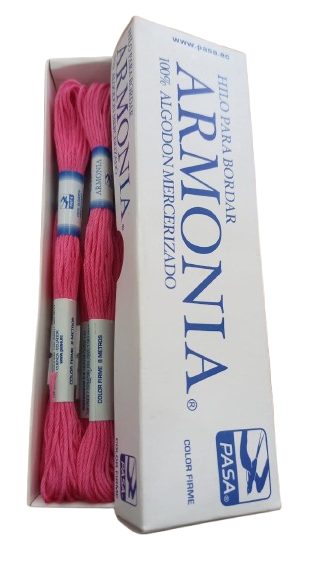 Hilo Pasa Para Bordar Madeja Color Fucsia — MKS Mercería